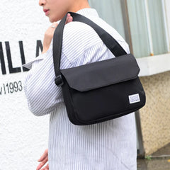 Men Small Oxford Shoulder Messenger Bags Solid Leisure Satchel