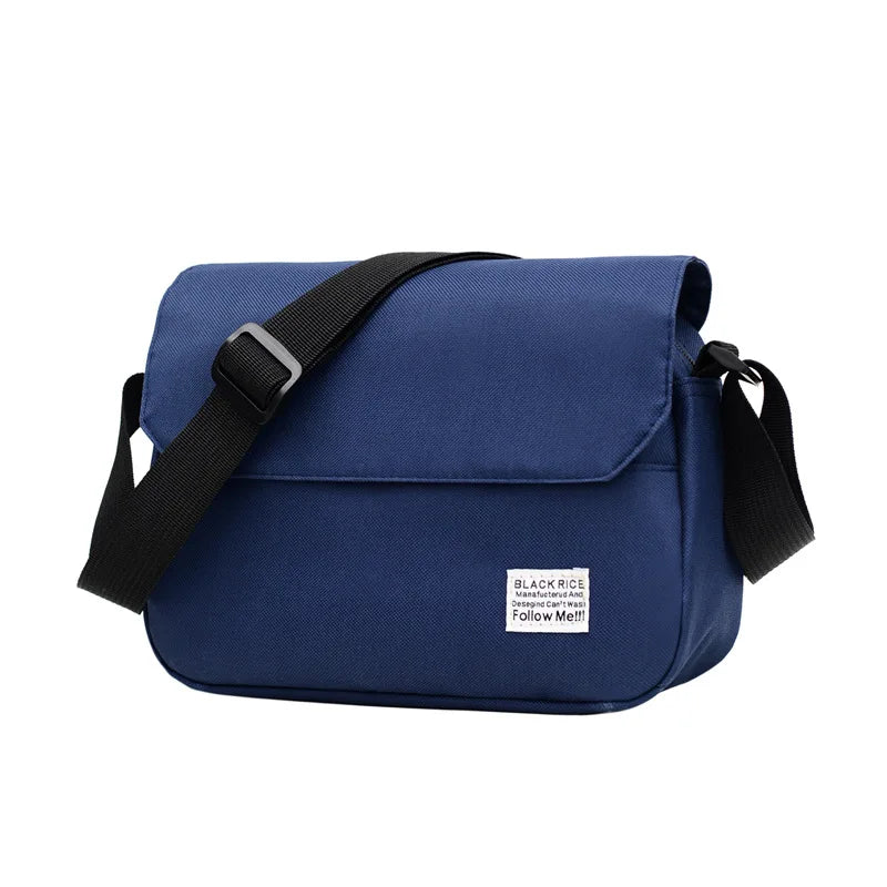 Men Small Oxford Shoulder Messenger Bags Solid Leisure Satchel