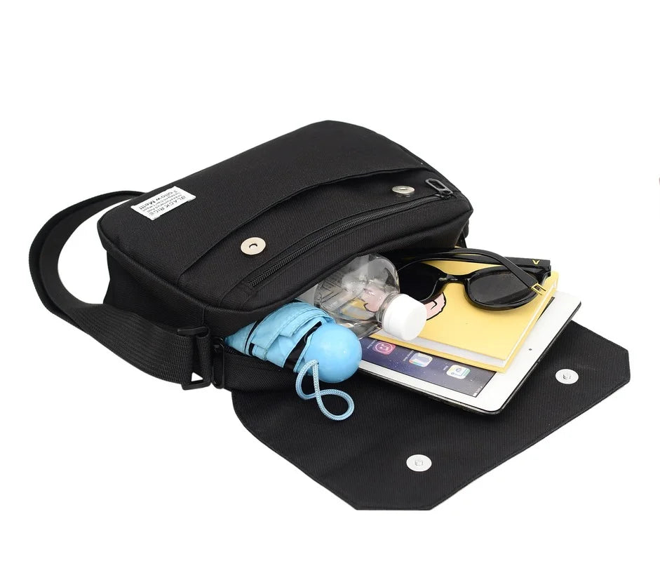 Men Small Oxford Shoulder Messenger Bags Solid Satchels