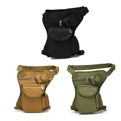Tactical Drop Leg Bag Canvas Waist Pack Fanny Pack Outdoor Sports