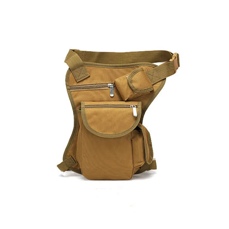 Tactical Drop Leg Bag Canvas Waist Pack Fanny Pack Outdoor Sports