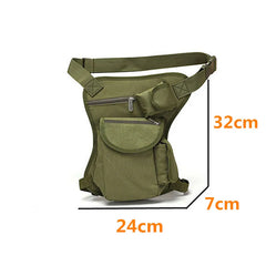 Tactical Drop Leg Bag Canvas Waist Pack Fanny Pack Outdoor Sports