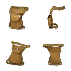 Tactical Drop Leg Bag Canvas Waist Pack Fanny Pack Outdoor Sports