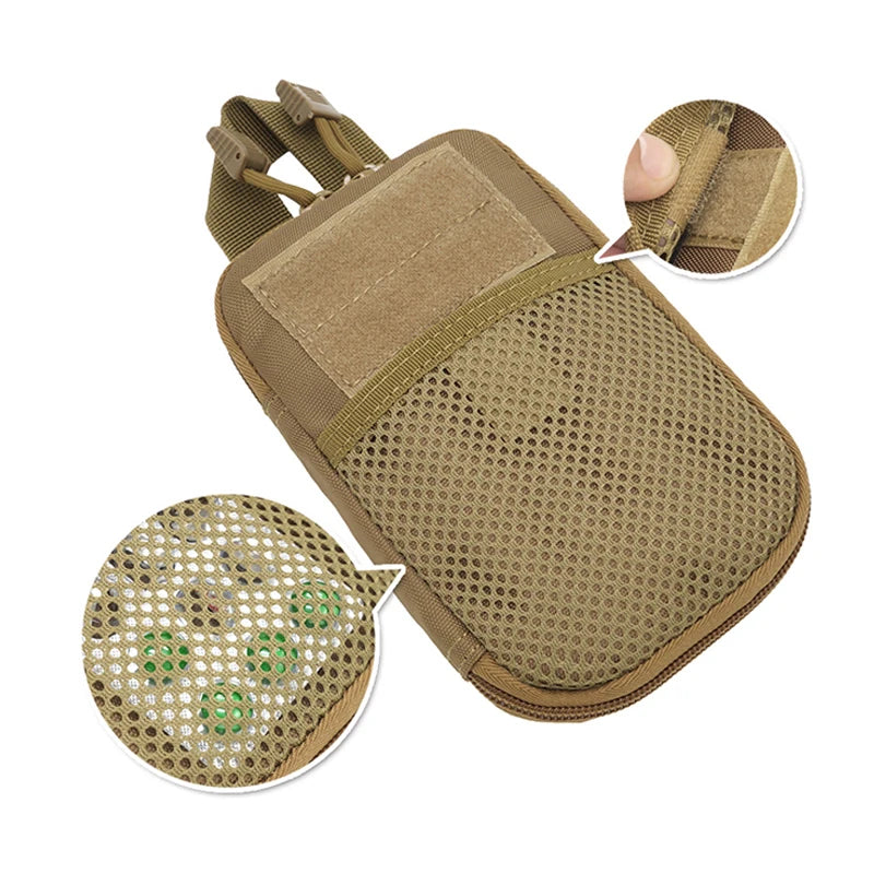 Men Tactical Molle Waist Pack Bag Military Running Pouch