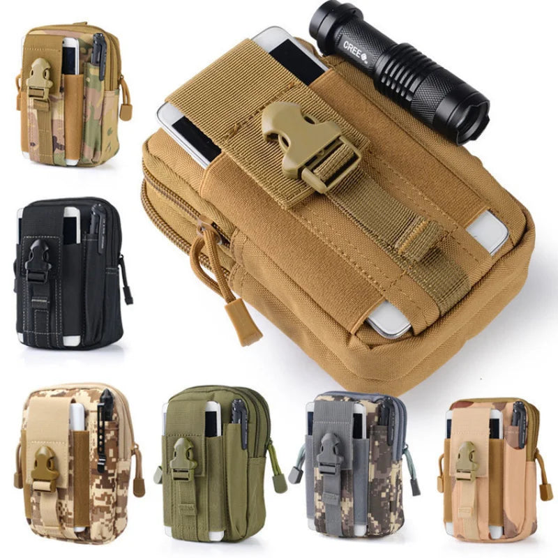 Men Tactical Molle Waist Pack Bag Military Running Pouch