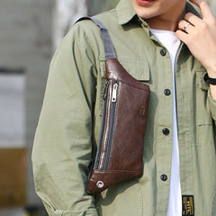 Men Waist Bag Pack Casual Functional Money Phone Belt Bag Male Unisex Sling Bag