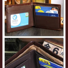 Men Wallet Promotion PU Leather For Man Office Vintage Slim Mini Purse Money Bag