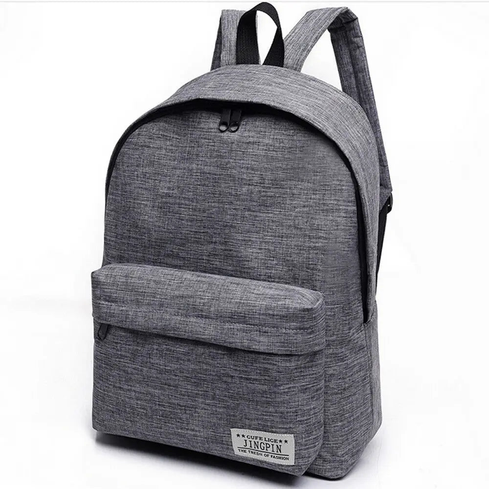 Men Women Backpacks Canvas Rucksack School Travel College Bag Casual