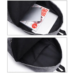 Men Women Backpacks Canvas Rucksack School Travel College Bag Casual