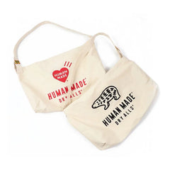 Human Monkey Head Print Shoulder Messenger Couple Canvas Bag