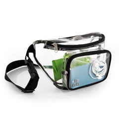 Clear Fanny Pack Waterproof Waist Bag PVC Transparent Adjustable Belt Bum Bag