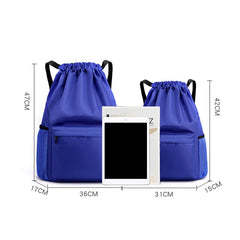 Nylon Waterproof Backpack Large Capacity Drawstring Travel Bag