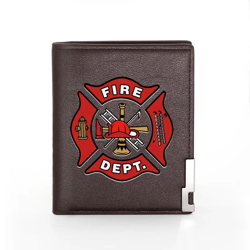 Firefighter Wallet Slim Billfold Credit Card Holder