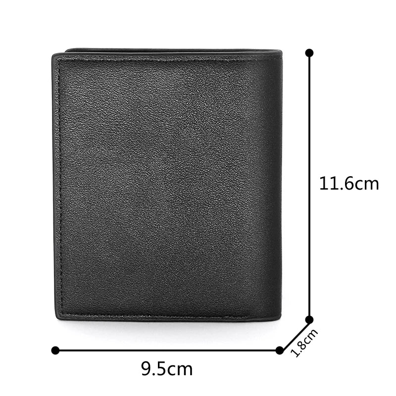 Leather Freemasonry Wallet Men Women Credit Card Holder Money Bag