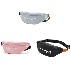 Men Women Letters Print Waterproof Fanny Pack Outdoor Waist Bag Pouch