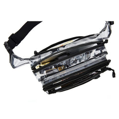 Clear Waterproof Waist Pack Transparent Zipper Closure Outdoor Waist Bag