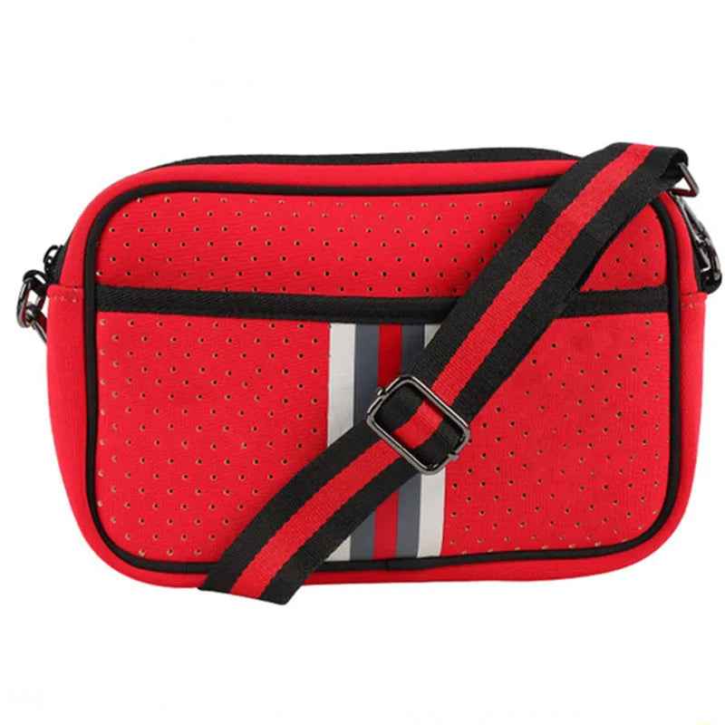 Neoprene Messenger Bag Small Shoulder Bag Waterproof Soft High Elasticity