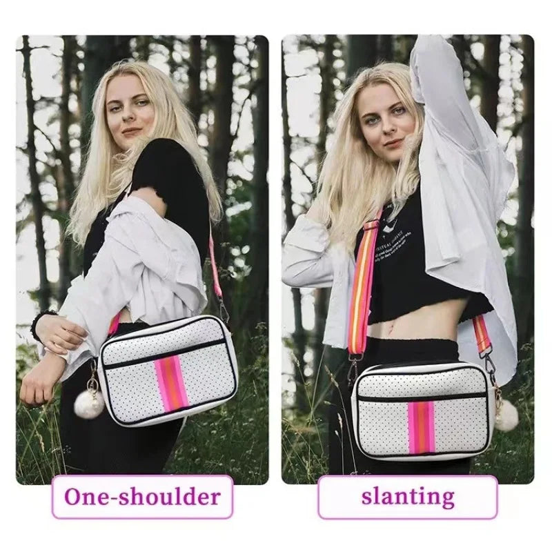 Neoprene Messenger Bag Small Shoulder Bag Waterproof Soft High Elasticity