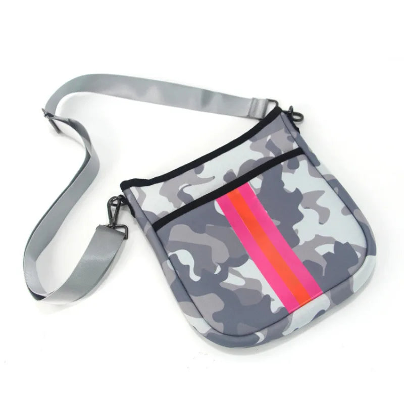 Neoprene Messenger Bag Small Shoulder Bag Waterproof Soft High Elasticity