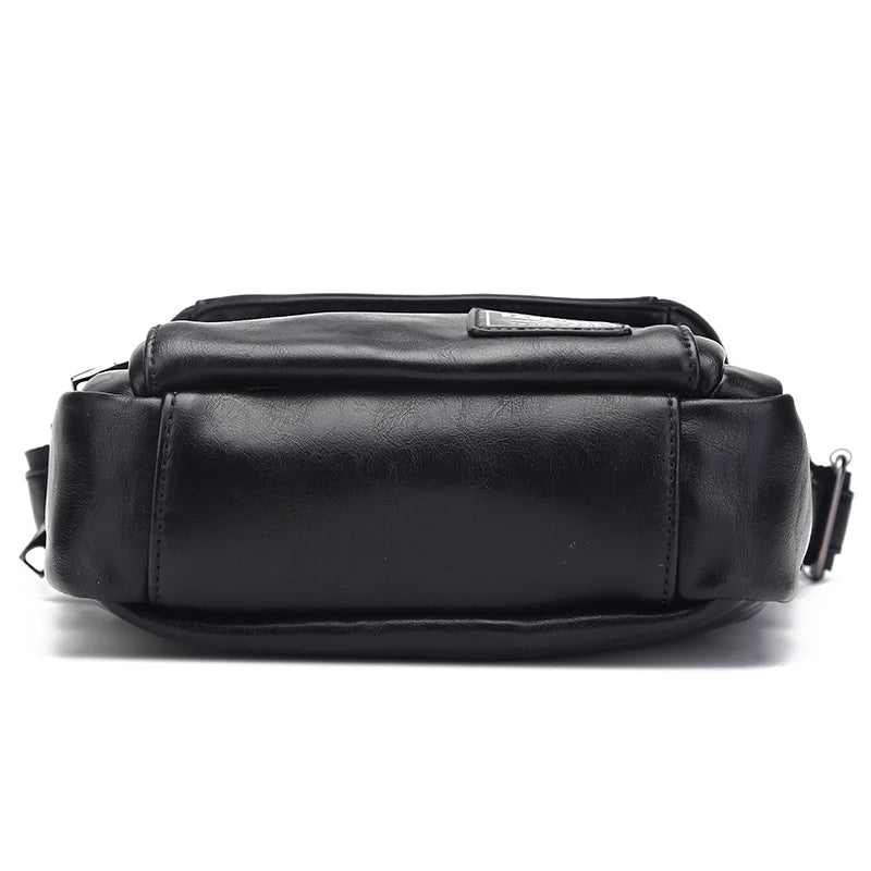 Men Shoulder Bag PU Messenger Business Crossbody Bags