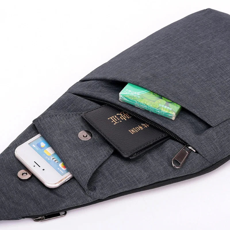 Men's Anti-theft Chest Bag Waterproof Single Shoulder Backpack