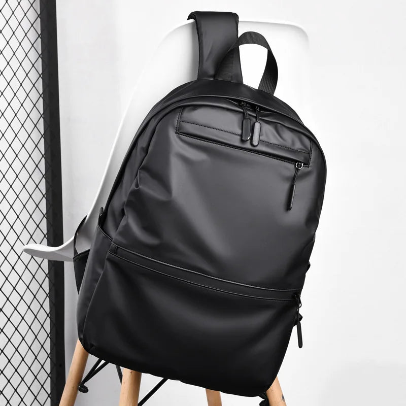 Men's Waterproof Nylon Backpack with USB Port