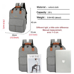 Men's Business Laptop Backpack Waterproof Travel Bag