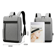 Men's USB Charging Waterproof Laptop Backpack