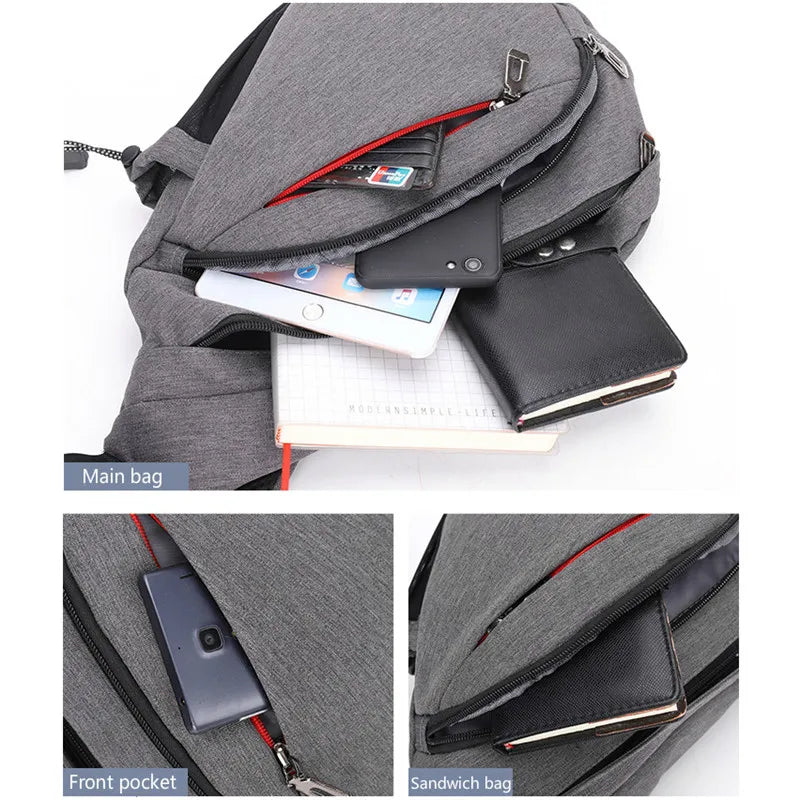 Men's Security Chest Bag Leisure Sports Messenger Bag