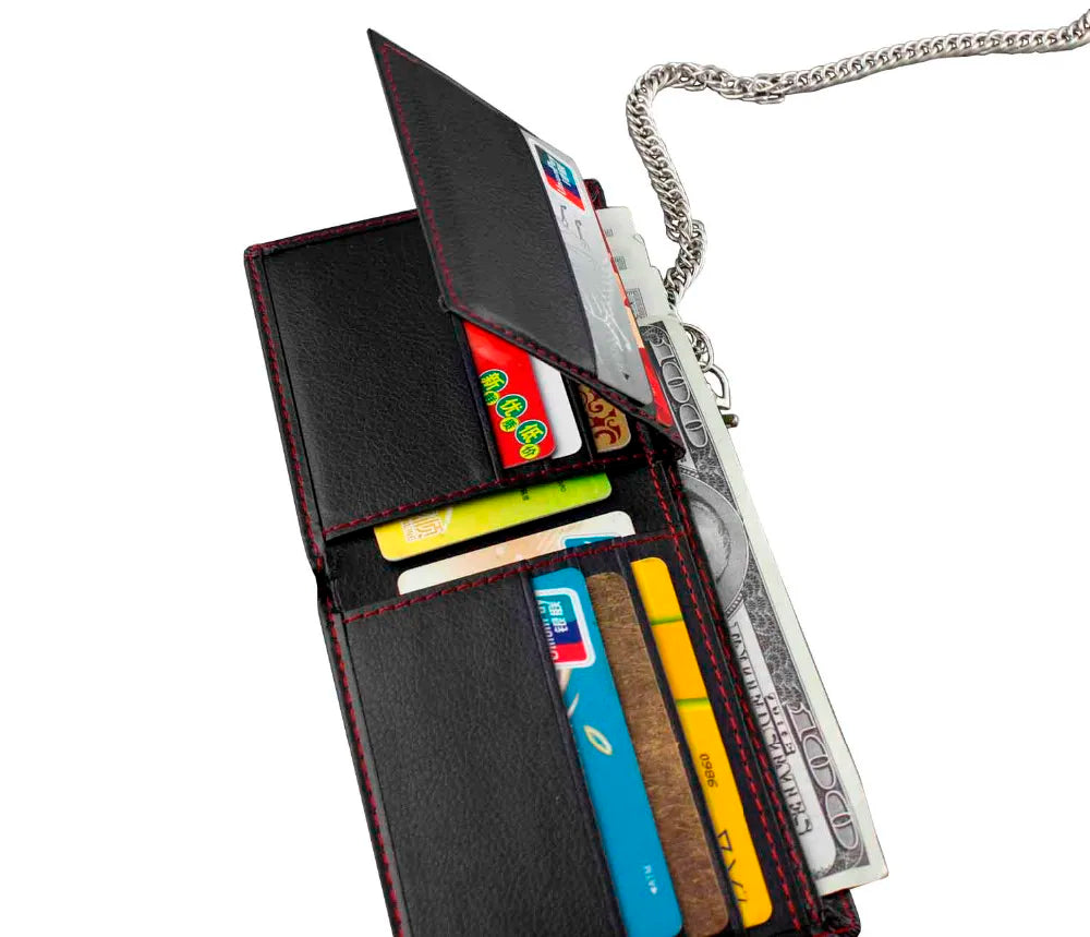 Men's Casual Slim Chain Wallet Billfold