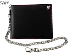 Men's Casual Slim Chain Wallet Billfold