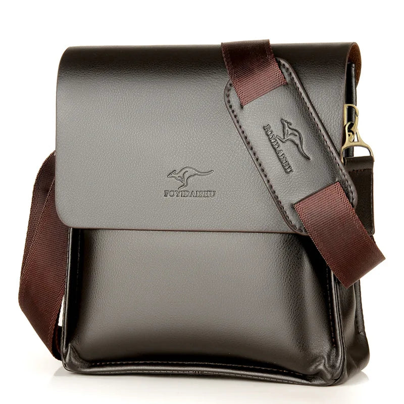 Men's Kangaroo Shoulder Bag Business Messenger Bag