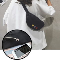 Leopard Print Outdoor Sports Bag Korean-style Waist Fanny Pouch