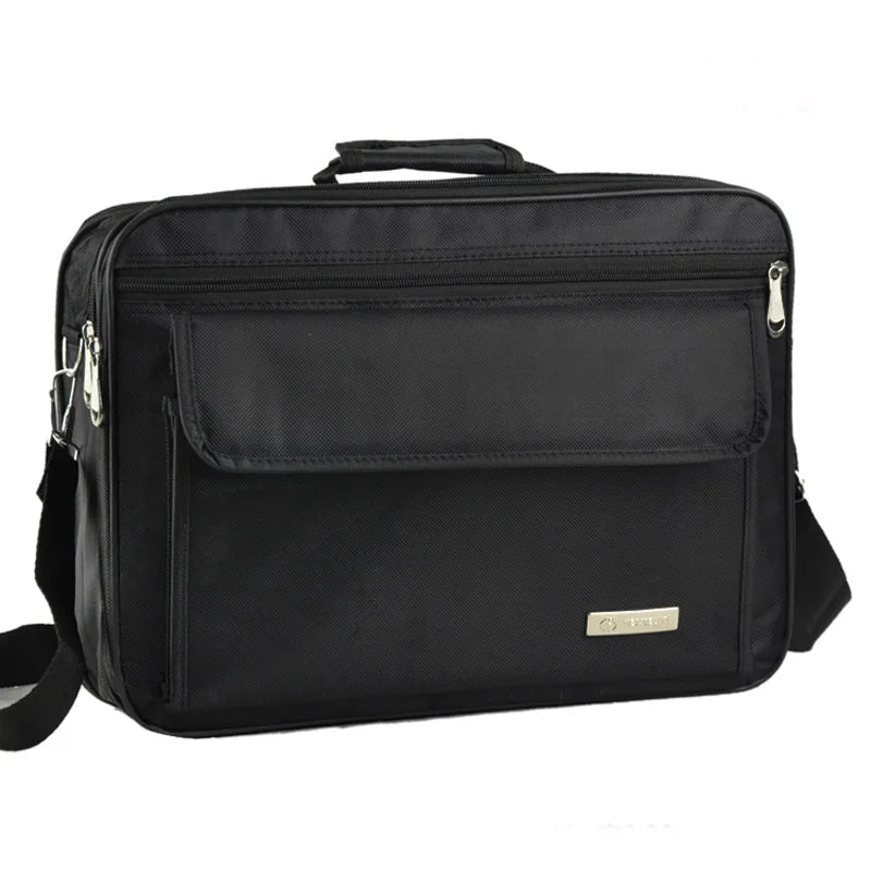 Men's Briefcase 15.6 Laptop Bag Large Capacity Business Shoulder Messenger