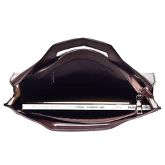 Men's PU Leather Business Briefcase Vintage Tote Laptop Bag