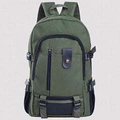 Men's Large Canvas Backpack Schoolbag Casual Travel Rucksack