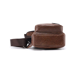 Men's Crossbody Single Shoulder Bag USB Sports Outdoor Casual Chest Bags