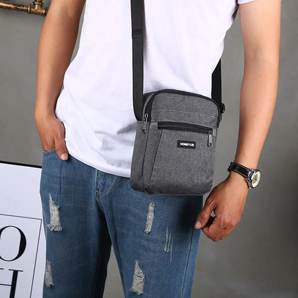 Men's Messenger Bag Crossbody Shoulder Bags Travel Bag Man Purse Small Sling Pac