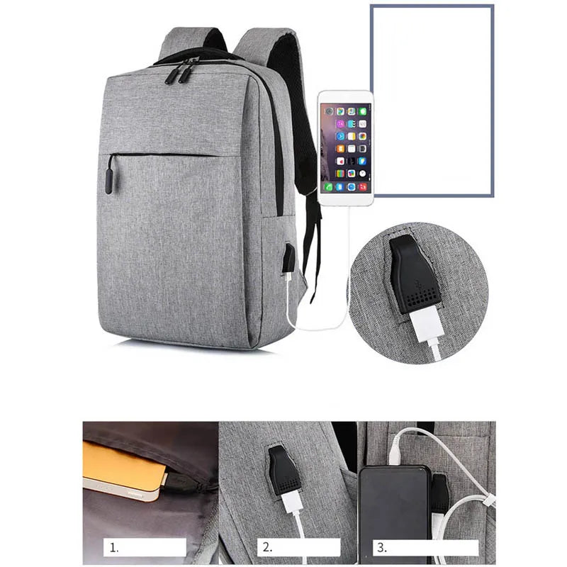 Men's USB Charging Anti-Theft Waterproof Backpack