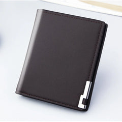 Men's Thin Soft Wallet Multi-card Slot Money Clip Fashionable Solid PU