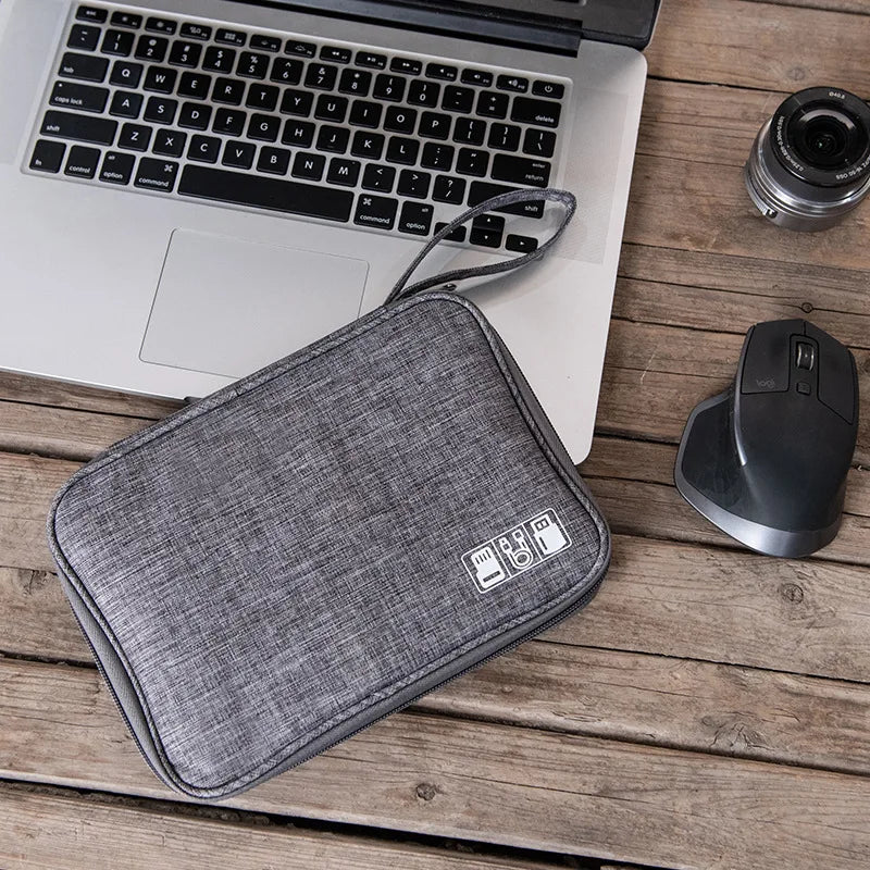 Travel Electronic Accessory Storage Bag Waterproof Wrist Bag