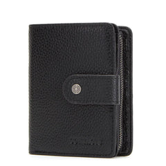 Men's Trifold Leather Wallet with Blocking Slim Lightweight