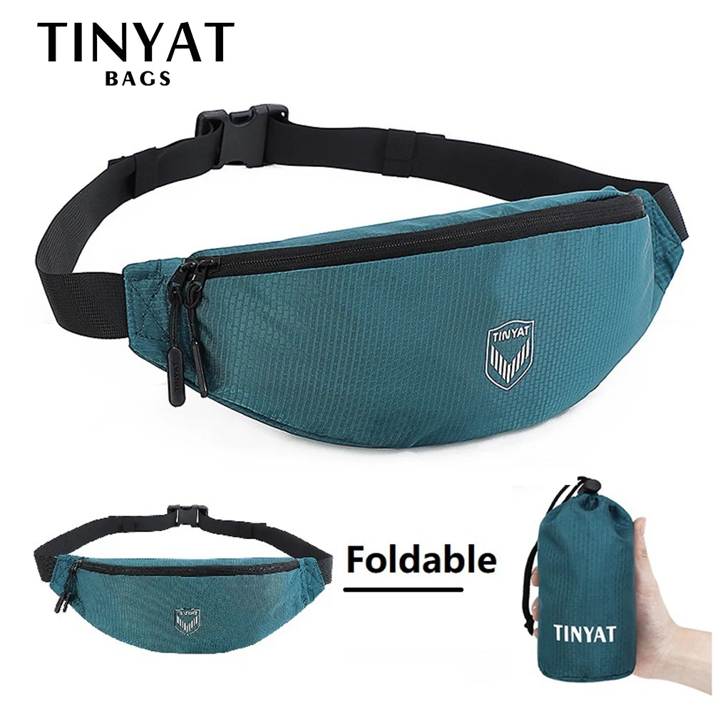 Men's Waist Bag Pack Light Waterproof Sports Fanny Bag