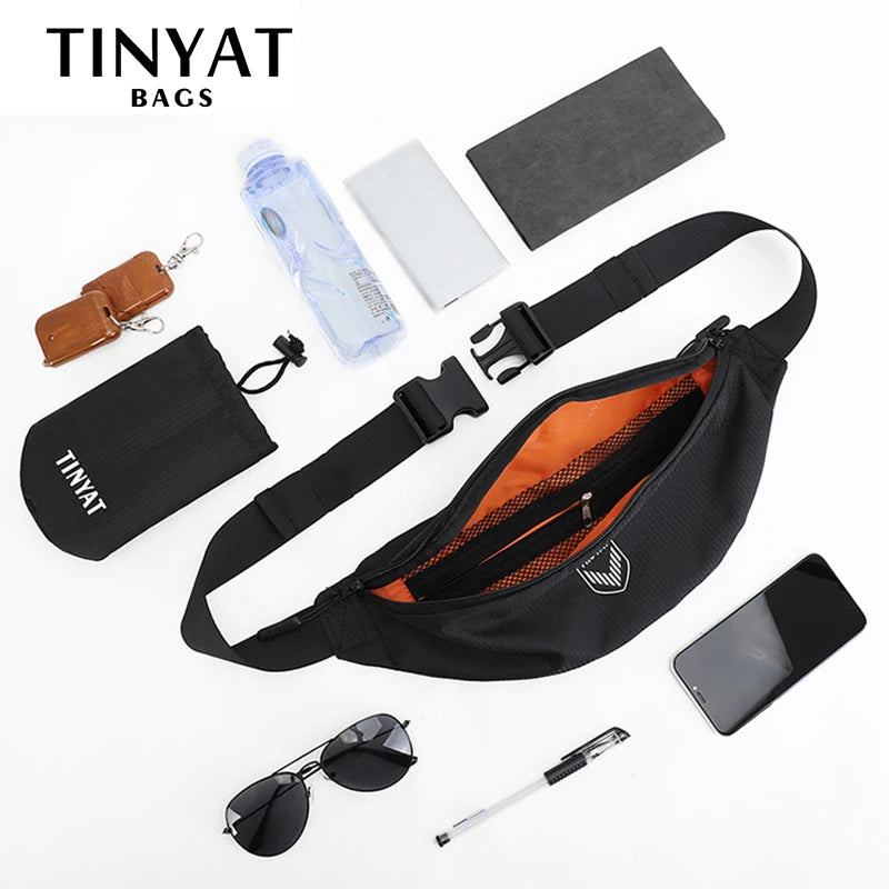 Men's Waist Bag Pack Light Waterproof Sports Fanny Bag