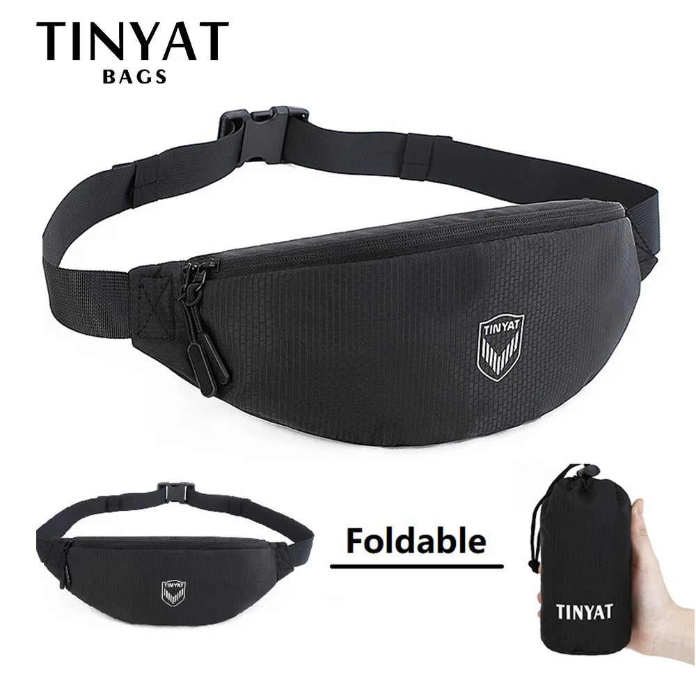Men's Waist Bag Pack Light Waterproof Sports Fanny Bag