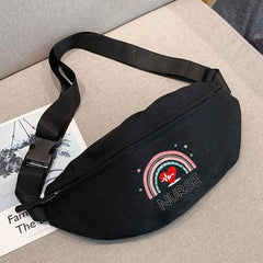 Canvas Waist Pack Phone Belt Bag Hip Mobile Nurse Chest Bags