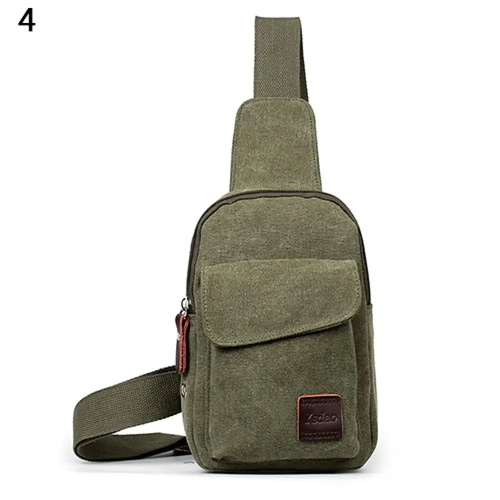 Men's Canvas Satchel Cross Body Shoulder Bag