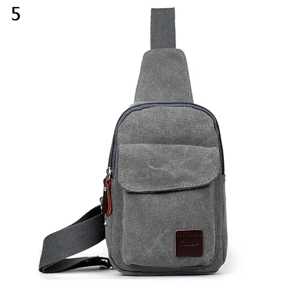 Men's Canvas Satchel Cross Body Shoulder Bag