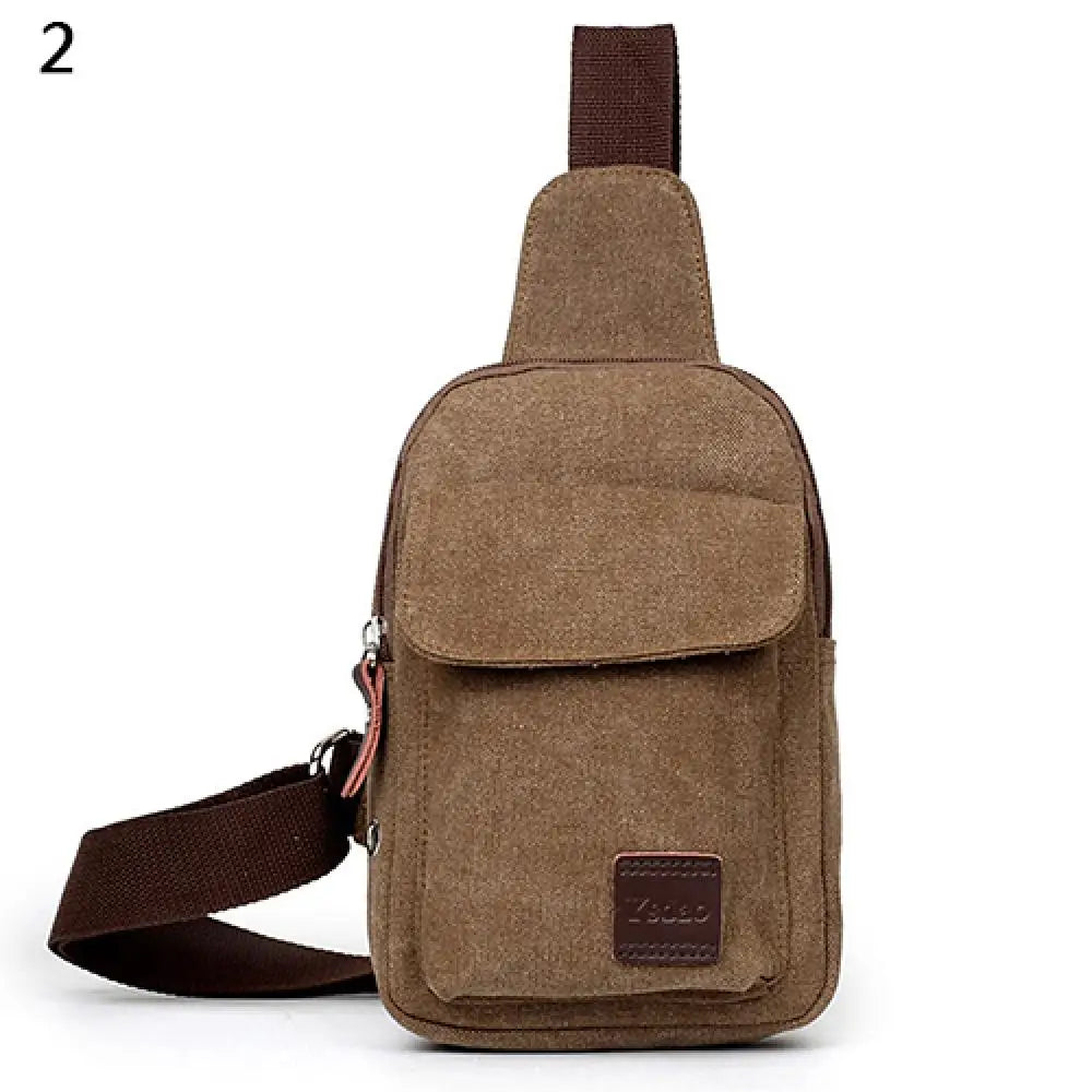 Men's Canvas Satchel Cross Body Shoulder Bag