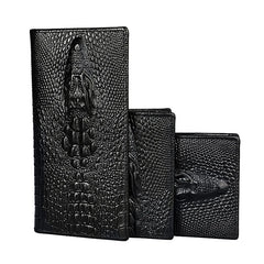 Men's Leather Wallet with Dragon Embossing RFID Protection